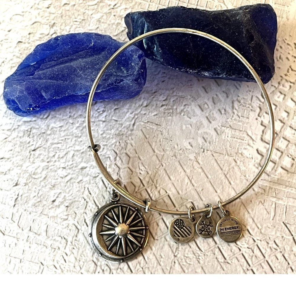 Alex and Ani Silver Celestial Alignment Cosmic Balance Charm Bracelet